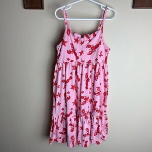 J Crew Pink Lobster Dress